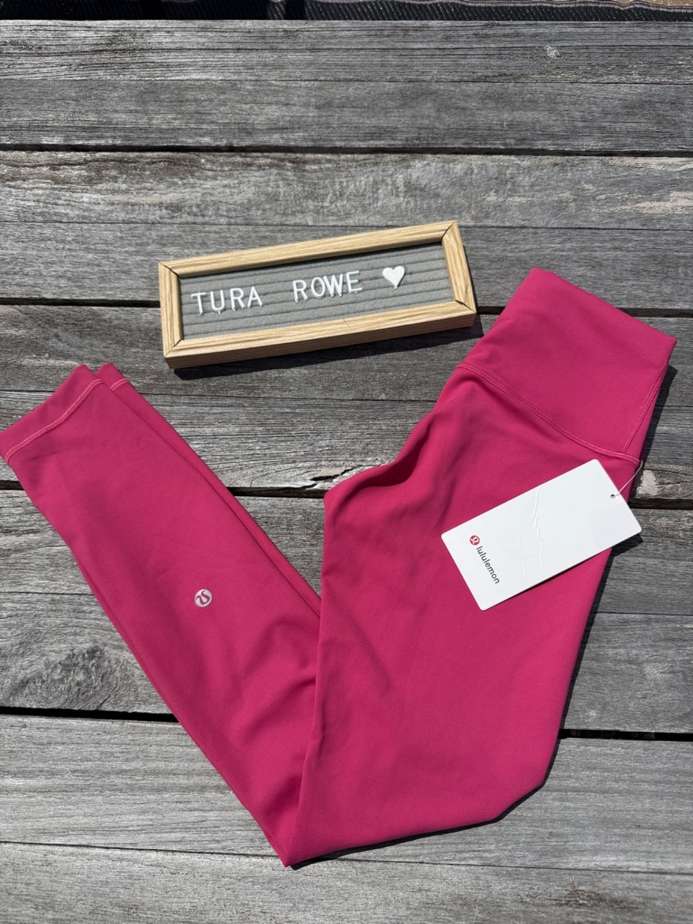 Lululemon Wunder Train High-Rise Tight 25" raspberry coolis Pink | Size 4 | NWT